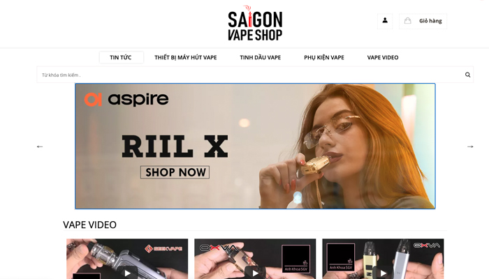 Saigonvape.net - Website bán tinh dầu vape giá rẻ