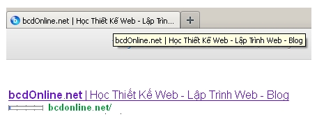 Tối ưu thẻ title (tiêu đề) trong HTML