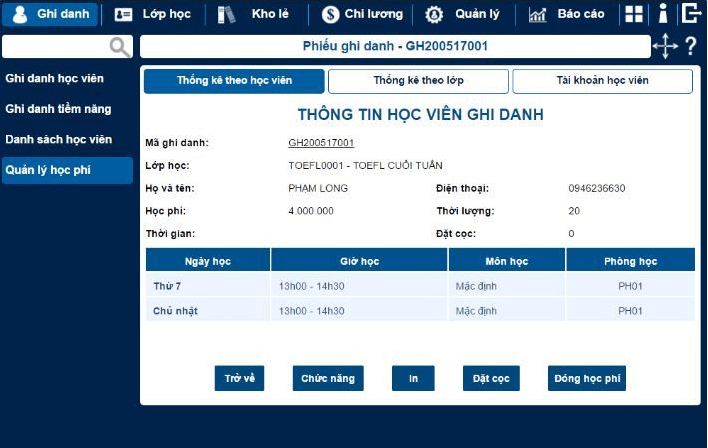 Sử dụng phần mềm quản lý giáo dục