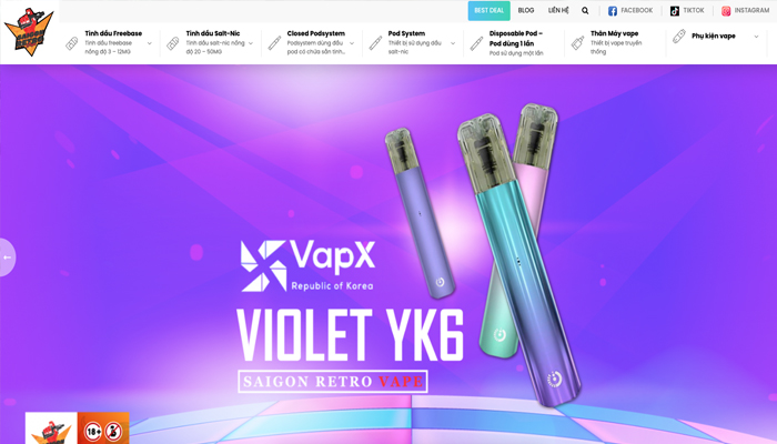 SaigonRetroVape.vn - Shop vape online uy tín