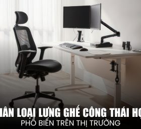 phân loại lưng ghế công thái học